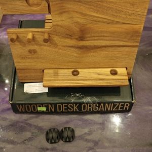 Hardwood Desk originizer/ charging station. I have 4 different organizers.